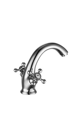 Double Handle Modern Basin Mixer 0.5 Bar Minimum Pressure