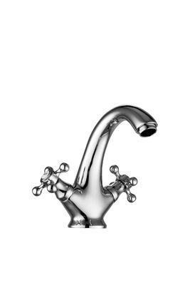 Double Handle Modern Basin Mixer 0.5 Bar Minimum Pressure