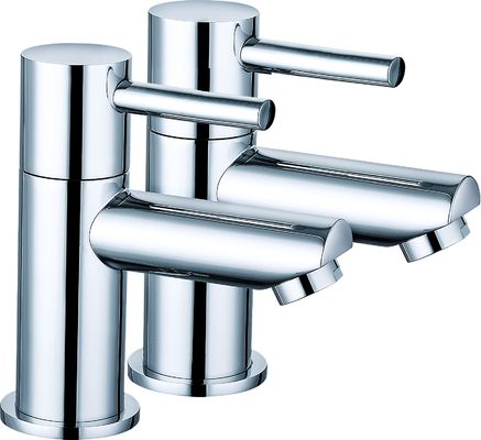 Contemporary Bathroom Mixer Faucet Chrome Finish For Bath T8015BN
