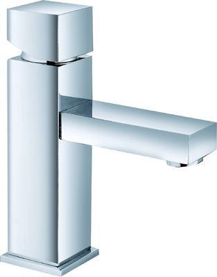 Modern Type Chrome Finish Brass Material Basin Mixer Faucet T8592