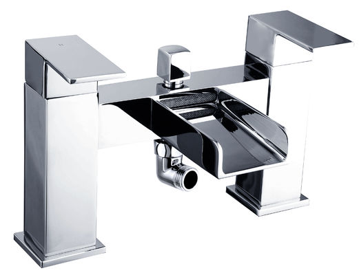 Chrome Finish Double Handle Bath Shower Mixer For Luxurious Bathing Experience T8771