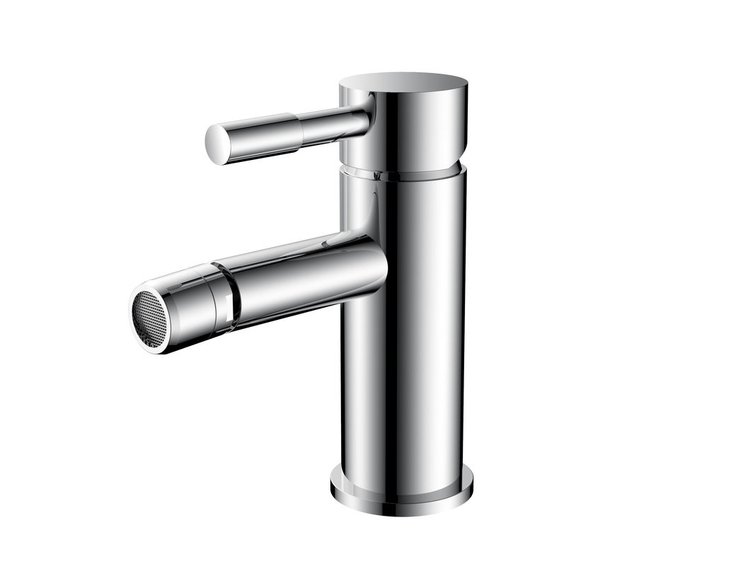 Modern Brass Bidet Mixer Tap Chrome Single Handle Ceramic Valve T8013