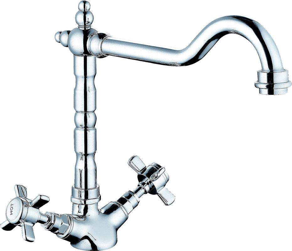 Two Hole Kitchen Mixer Faucet 250mm For Small And Medium Sized Kitchens