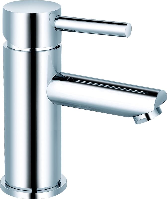 Chrome Finish Basin Mixer Faucet For Sleek Modern Design T8012MW