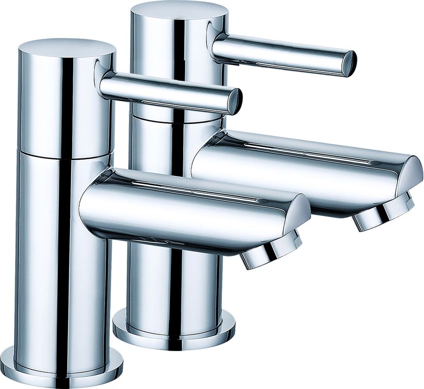 Contemporary Bathroom Mixer Faucet Chrome Finish For Bath T8015BN
