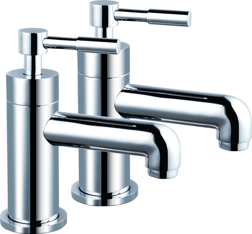 Polished Chrome Brass Contemporary Style Basin Mixer Tap T80561