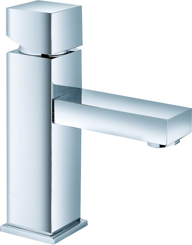 Modern Type Chrome Finish Brass Material Basin Mixer Faucet T8592