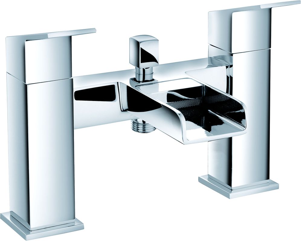 Double Handle Bath Shower Mixer in Elegant Chrome Finish For Bath T8641A