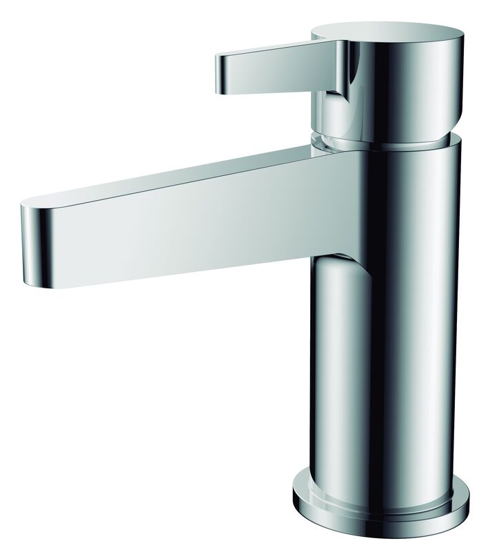 Modern Single Handle Basin Mixer Faucet With Chrome Finish T9112MW